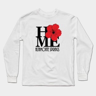 HOME Altamonte Springs Red Hibiscus Long Sleeve T-Shirt